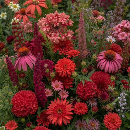 Mix Flores Vermelhas - 50 sementes sortidas